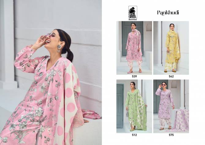 Pankhudi By Sahiba Heavy Moscow Cotton Dress Material Wholesale Market In Surat